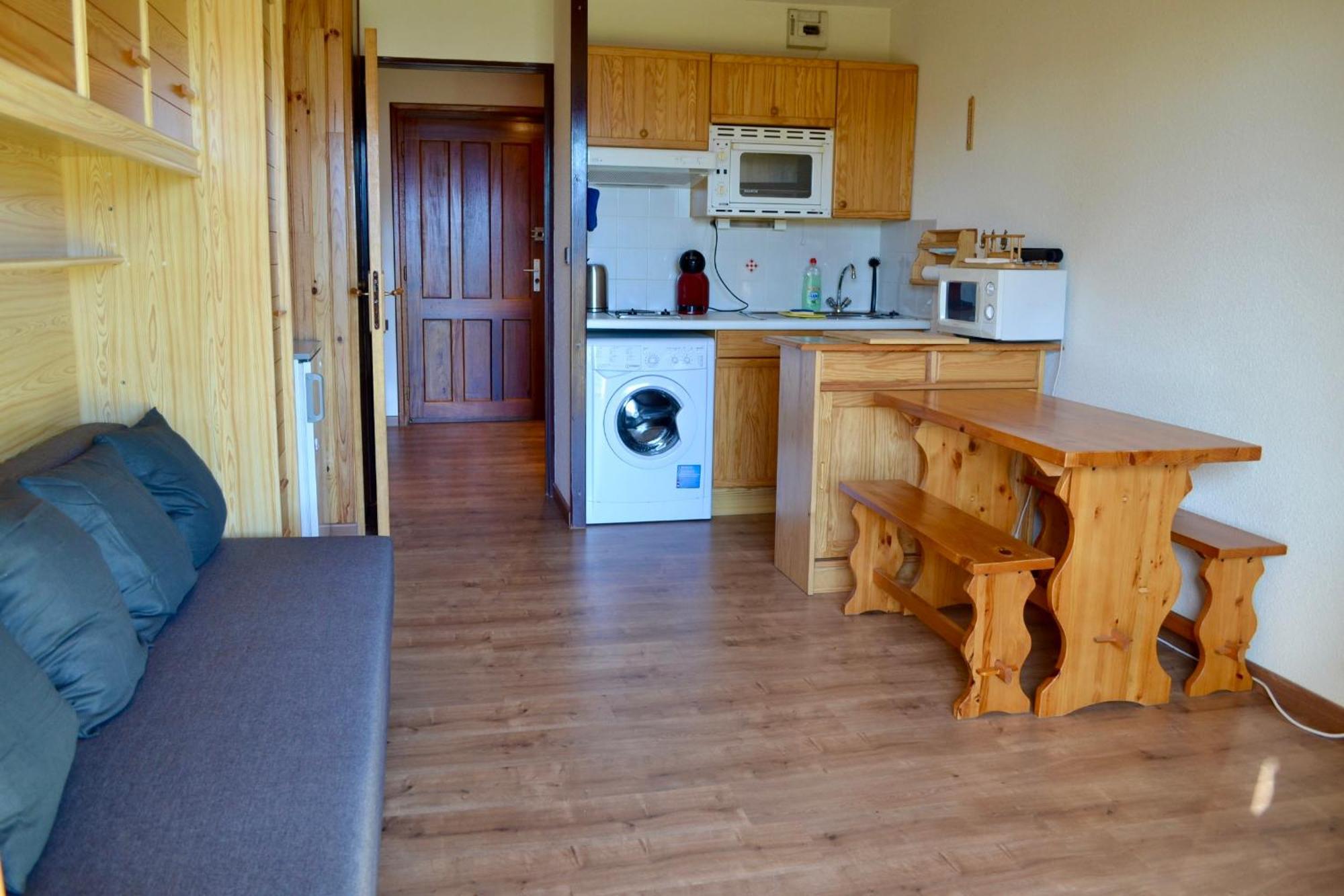 Studio Cabine Chaleureux A Pyrenees 2000 - Wifi Et Parking Prive Bolquere Exterior photo
